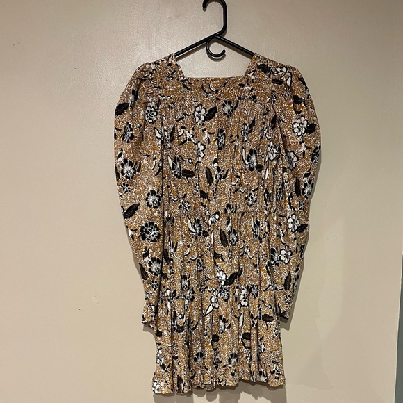 Ulla Johnson Nailah Printed Puff Sleeve Belted Pocket Mini Dress Size 2 - Picture 12 of 15